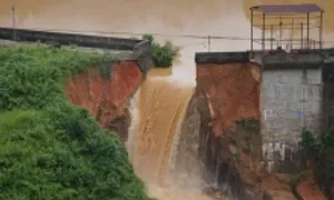 Hiện trường vỡ đập thủy điện Bắc Khê 1 Hiện trường vỡ đập thủy điện Bắc Khê 1