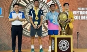 Quang Dương lập cú đúp vô địch ở pickleball Việt Nam Masters